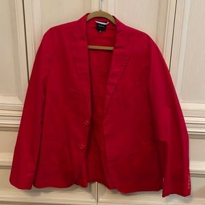 Never worn Black by Saks Fifth Avenue red 2 button blazer